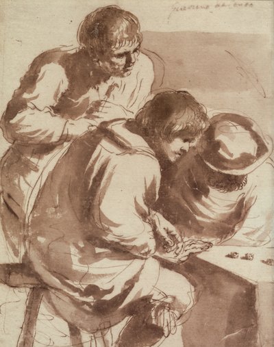 Giocatori di dadi da Giovanni Francesco Barbieri